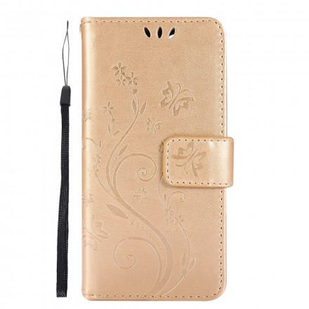 Capa para iPhone 13 Borboletas em Flores