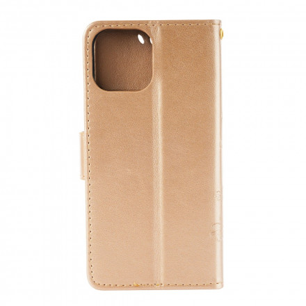 Capa para iPhone 13 Borboletas em Flores