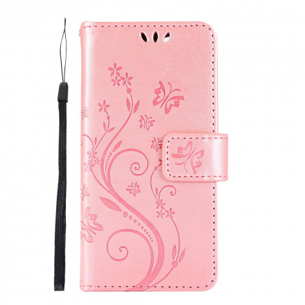 Capa para iPhone 13 Borboletas em Flores