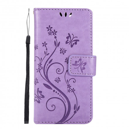 Capa para iPhone 13 Borboletas em Flores