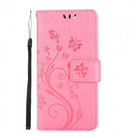 Capa para iPhone 13 Borboletas em Flores