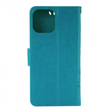 Capa para iPhone 13 Borboletas em Flores