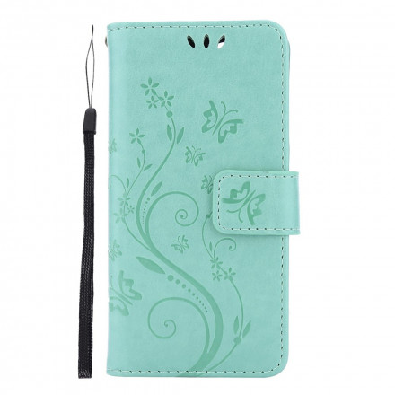 Capa para iPhone 13 Borboletas em Flores