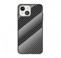 iPhone 13 Capa de fibra de carbono de vidro temperado