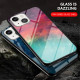 iPhone 13 Capa de vidro temperado Starry Sky