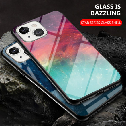 iPhone 13 Capa de vidro temperado Starry Sky