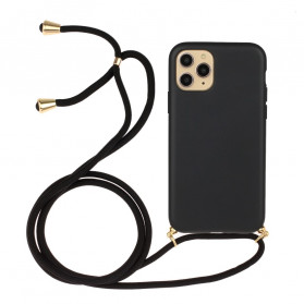 iPhone 13 Capa de Silicone com Cordão Colorido