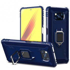 Poco X3 / X3 Pro / X3 NFC Ring e Capa de Fibra de Carbono