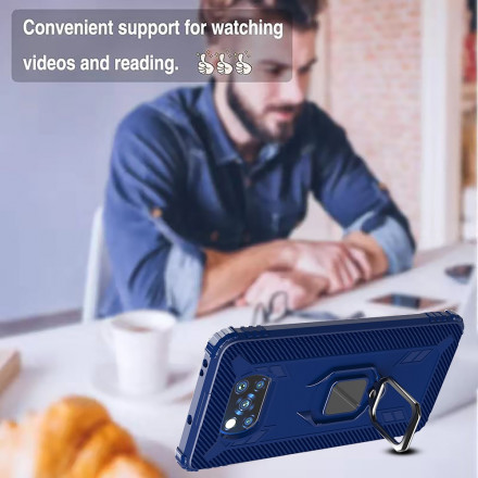 Poco X3 / X3 Pro / X3 NFC Ring e Capa de Fibra de Carbono