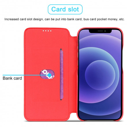 Tampa Flip Cover iPhone 13 Efeito Couro Simples LC.IMEEKE