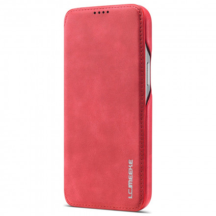 Tampa Flip Cover iPhone 13 Efeito Couro Simples LC.IMEEKE