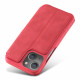Tampa Flip Cover iPhone 13 Efeito Couro Simples LC.IMEEKE