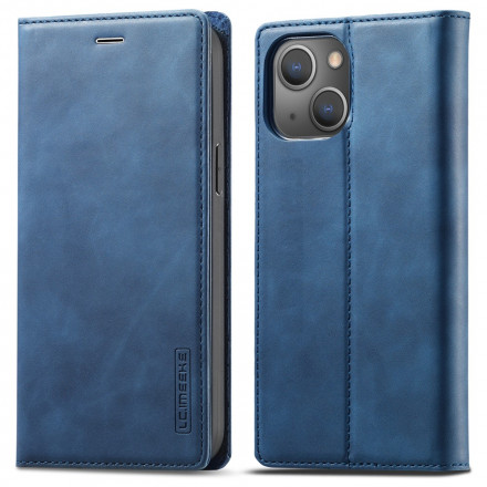 Tampa Flip Cover iPhone 13 LC.IMEEKE Efeito Couro