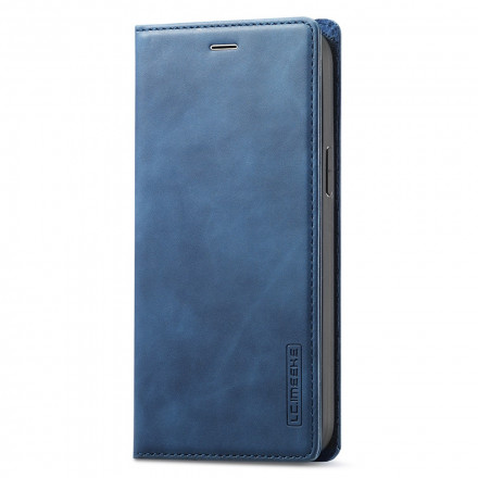 Tampa Flip Cover iPhone 13 LC.IMEEKE Efeito Couro