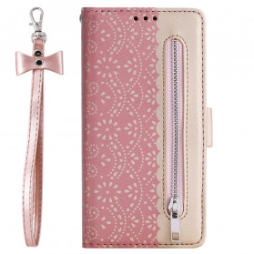 Capa para iPhone 13 Capa de Rendas com Cordão