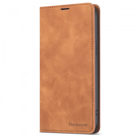 Tampa Flip Cover iPhone 13 Efeito Couro FORWENW Tampa Flip Cover iPhone 13 Efeito Couro FORWENW
