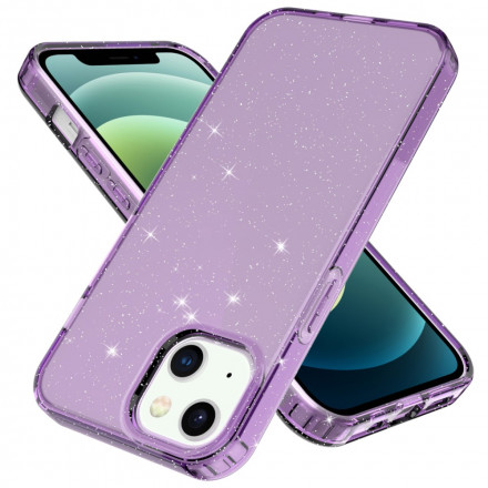 Capa de design do iPhone 13 Clear Glitter