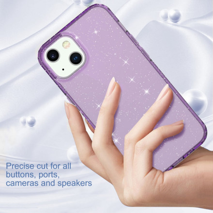 Capa de design do iPhone 13 Clear Glitter
