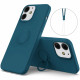 iPhone 13 Capa de silicone com suporte e correia