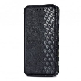 Tampa Flip Cover OnePlus Nord CE 5G Efeito Couro Textura Diamantada