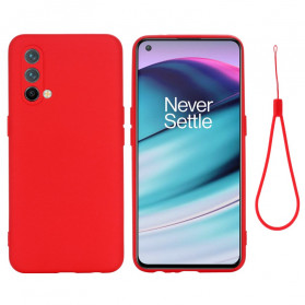 OnePlus Nord CE 5G Capa de Silicone Líquido com Cordão