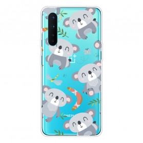 Capa OnePlus Nord Cute Koalas Grey