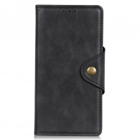 Capa Motorola Edge 20 Lite Leatherette Button