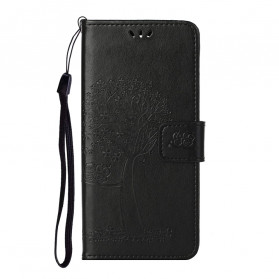 Capa Motorola Edge 20 Tree and Owls with Lanyard