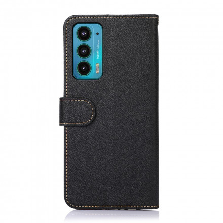 Motorola Edge 20 Style Litchi RFID Case KHAZNEH