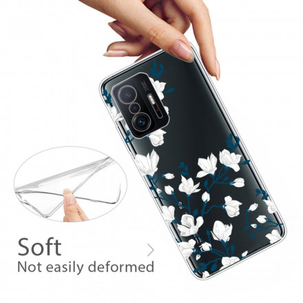 Xiaomi 11T Capa de Flor Branca