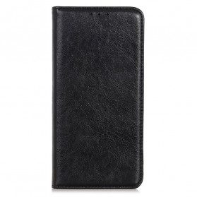 Capa Viravel Motorola Edge 20 Pro Split Leather Textured