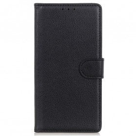 Case Motorola Edge 20 Pro Leatherette Lychee Tradicional
