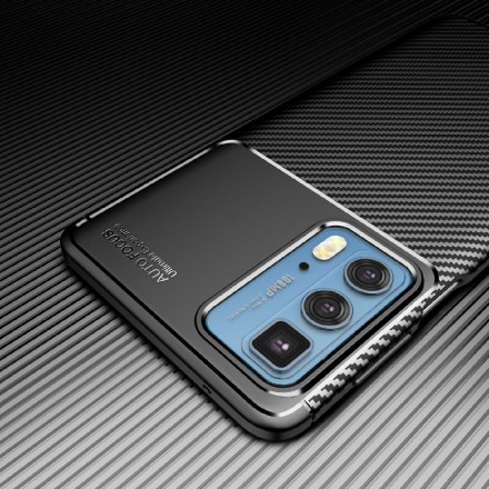 Capa Motorola Edge 20 Pro Fibra de Carbono de Textura Flexível