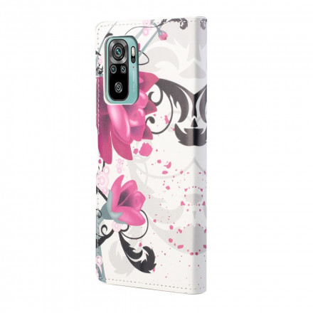 Capa Xiaomi Redmi 10 Flores Tropicais