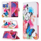 Capa contrário A54 5G / A74 5G Borboletas e Flores Pintadas