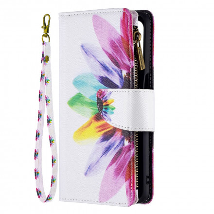 Case Oppo A54 5G / A74 5G Flor de Bolso com Fecho