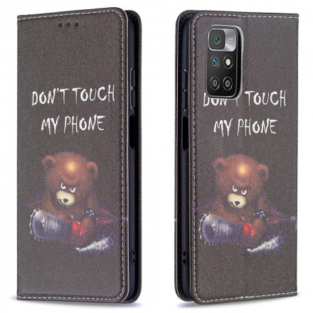 Tampa Flip Cover Xiaomi Redmi 10 Urso Perigoso