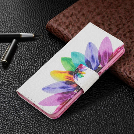 Xiaomi Redmi 10 Capa de flor de aguarela