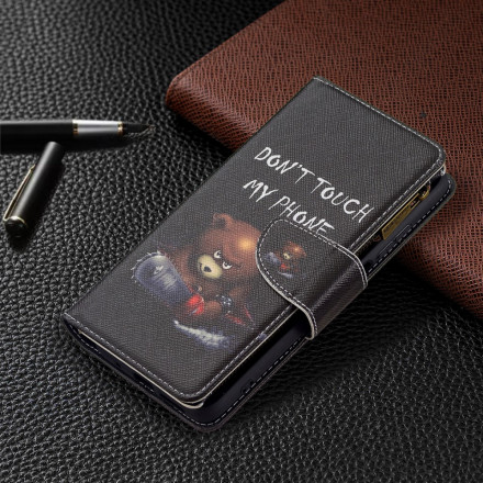 Xiaomi Redmi 10 Capa de bolso com Zipper Pocket Bear