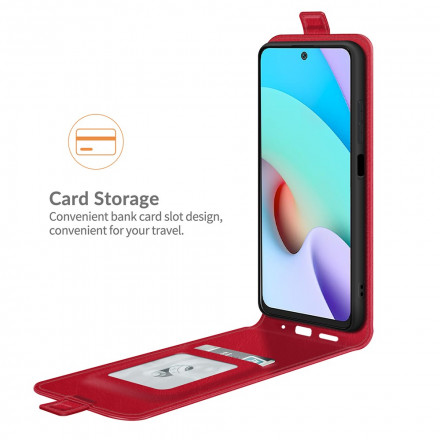 Xiaomi Redmi 10 Efeito Couro Aba Vertical Xiaomi Redmi 10 Efeito Couro Aba Vertical