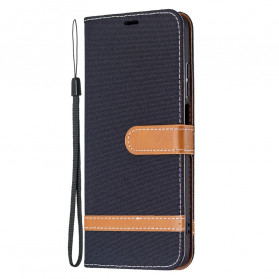 Xiaomi Redmi 10 Capa de tecido e tecido de couro