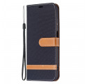 Xiaomi Redmi 10 Capa de tecido e tecido de couro