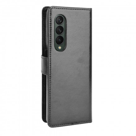 Samsung Galaxy Z Fold 3 5G Capa de pele de couro Flashy Leatherette