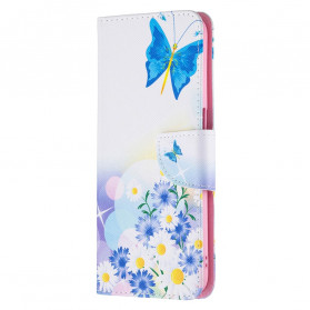 Capa Realme 8 5G Borboletas e Flores Pintadas