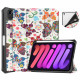 Capa Inteligente iPad Mini 6 (2021) Capa Stylus Flores Vintage