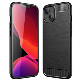 iPhone 13 Capa de fibra de carbono escovada