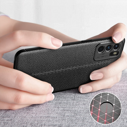 Oppo Reno 6 5G Capa de efeito couro LItchi