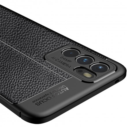 Oppo Reno 6 5G Capa de efeito couro LItchi