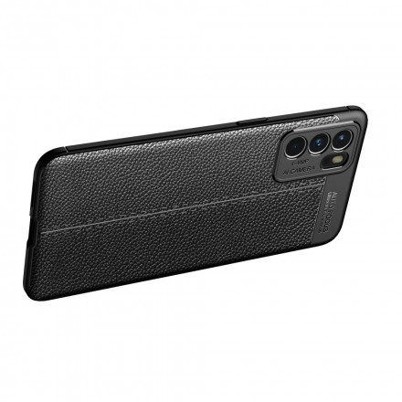 Oppo Reno 6 5G Capa de efeito couro LItchi