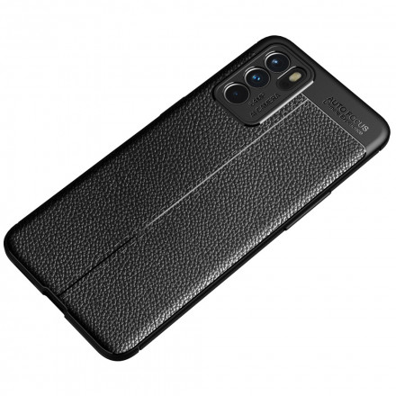 Oppo Reno 6 5G Capa de efeito couro LItchi